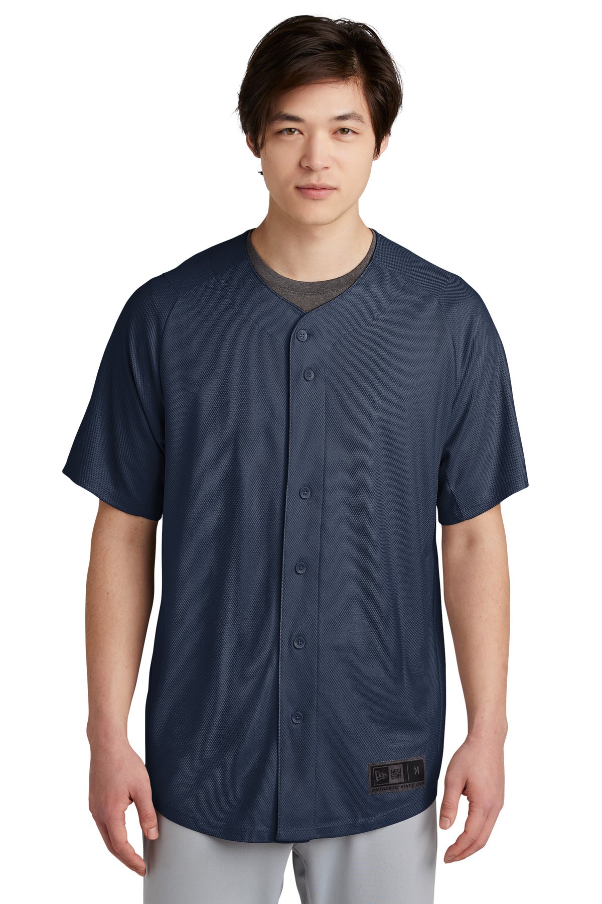 Custom Embroidery - New Era  ®  Diamond Era Full-Button Jersey. NEA220