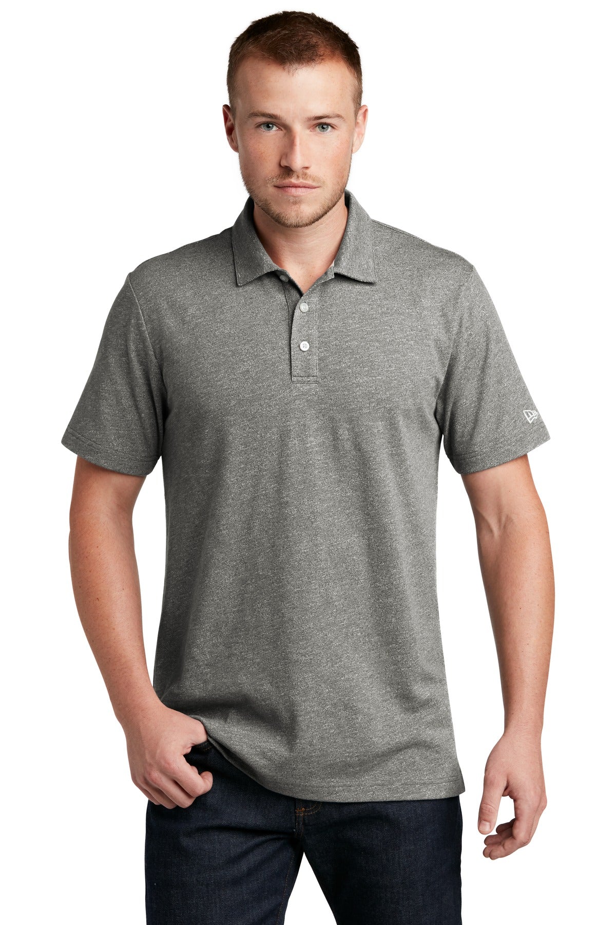 Custom Embroidery - New Era  ®  Slub Twist Polo NEA301