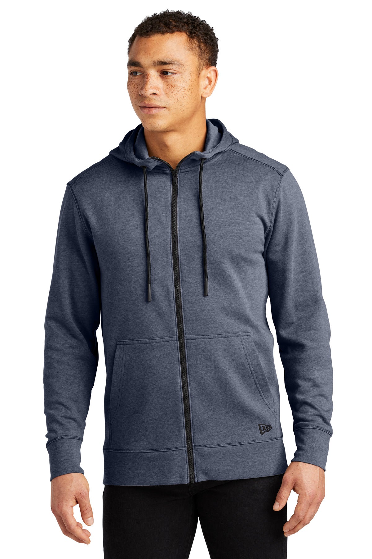 Custom Embroidered - New Era ® Tri-Blend Fleece Full-Zip HoodieNEA511