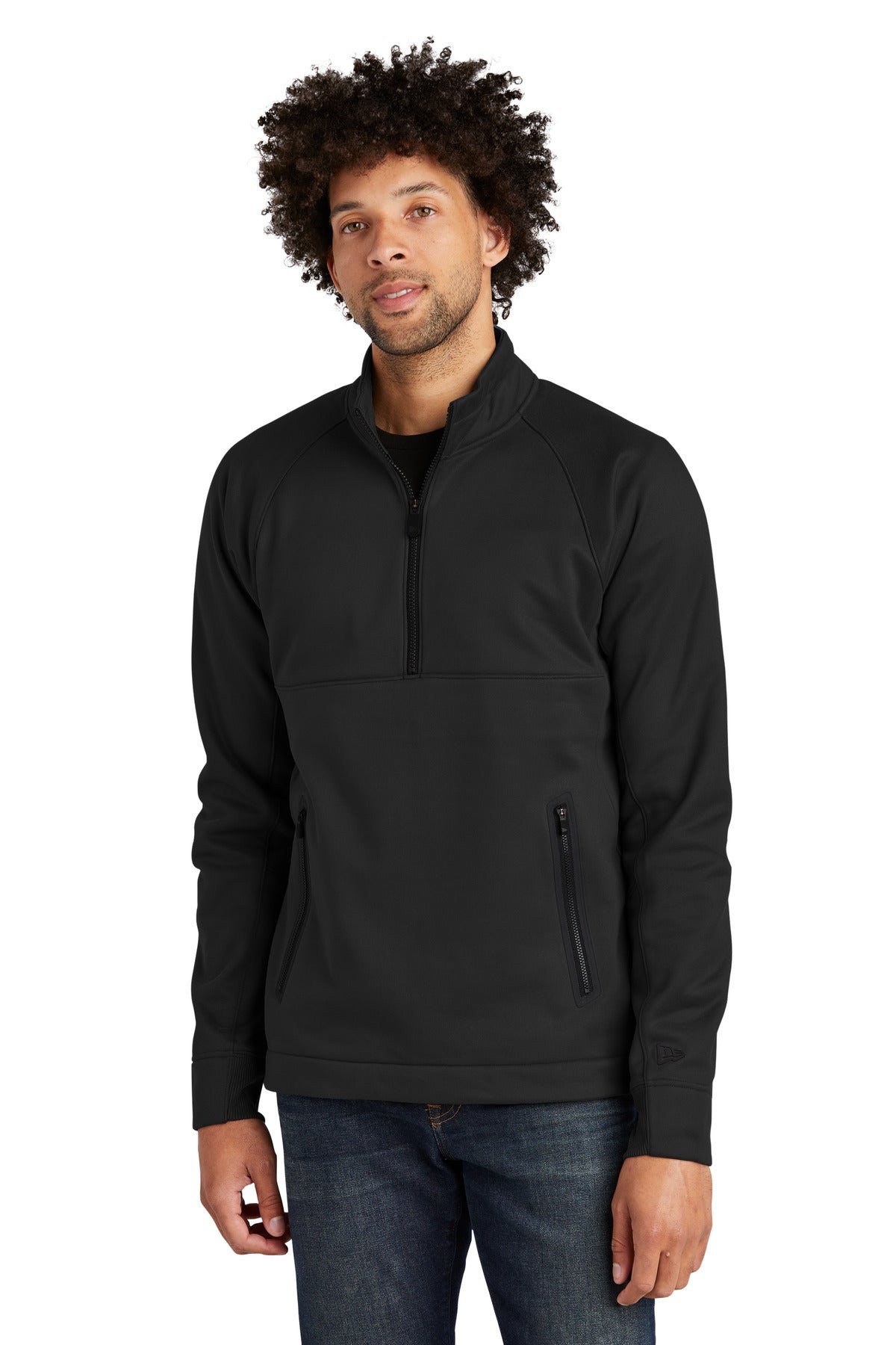Custom Embroidery - New Era  ®  Venue Fleece 1/4-Zip Pullover. NEA523