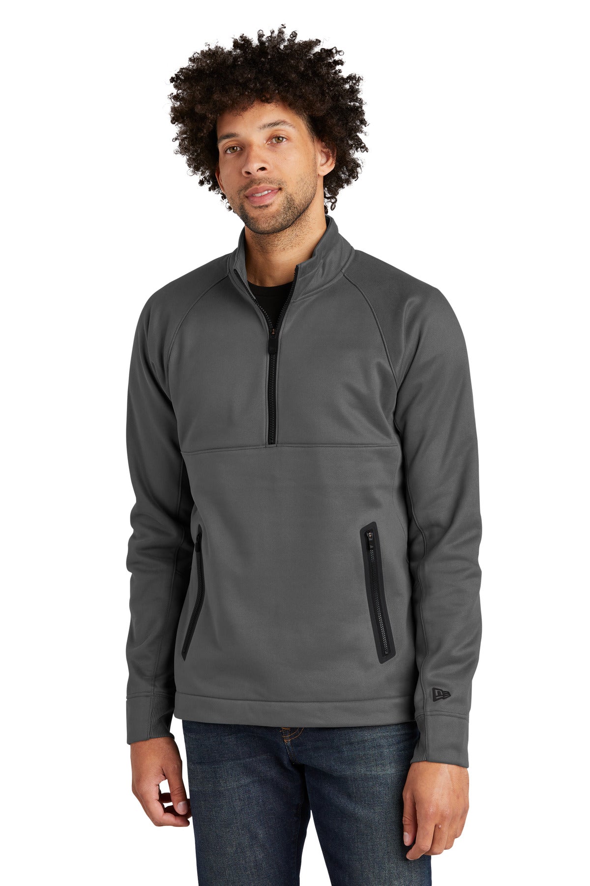 Custom Embroidery - New Era  ®  Venue Fleece 1/4-Zip Pullover. NEA523