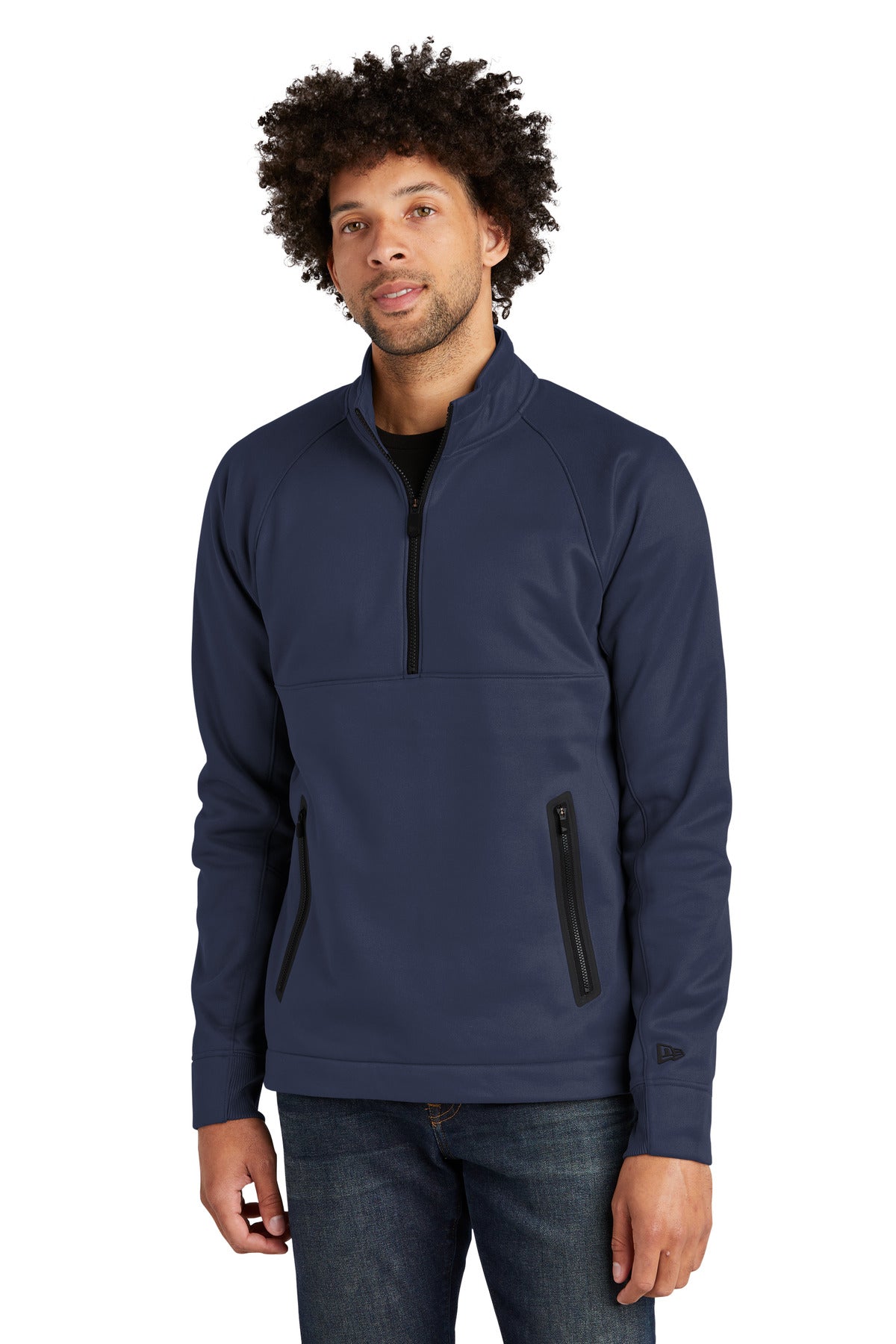 Custom Embroidery - New Era  ®  Venue Fleece 1/4-Zip Pullover. NEA523
