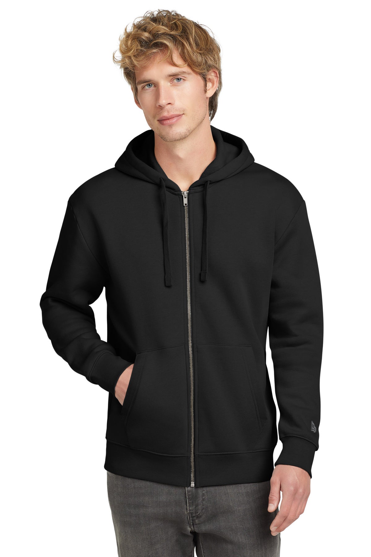 Custom Embroidery - New Era ®  Heritage Fleece Full-Zip Hoodie NEA526