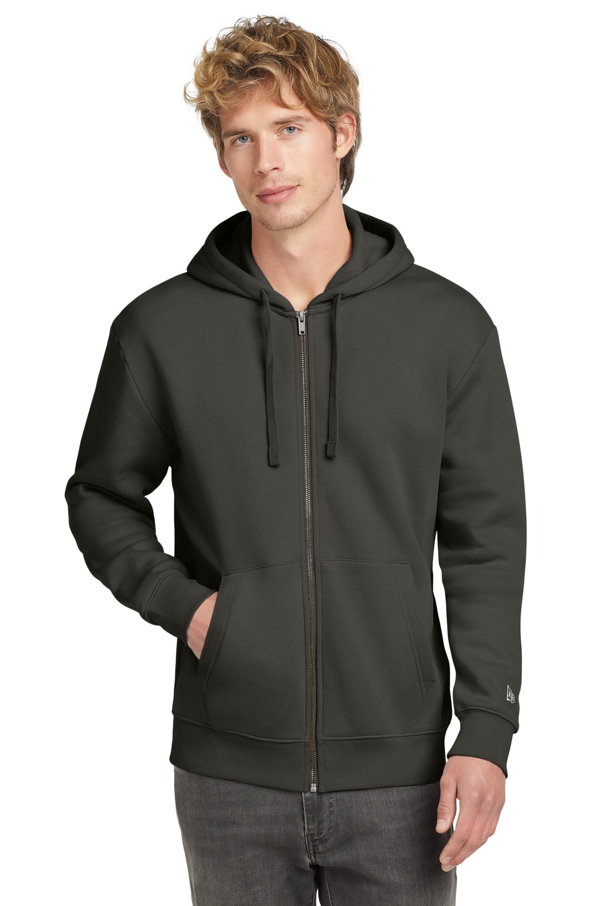 Custom Embroidery - New Era ®  Heritage Fleece Full-Zip Hoodie NEA526