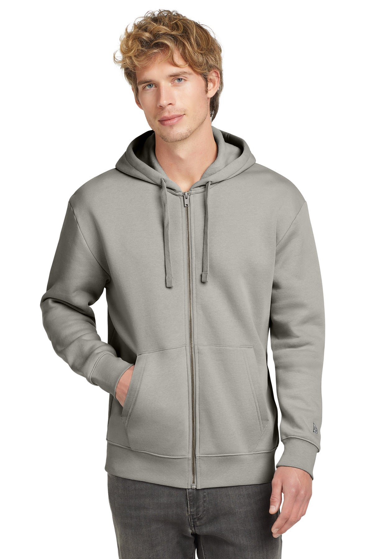 Custom Embroidery - New Era ®  Heritage Fleece Full-Zip Hoodie NEA526