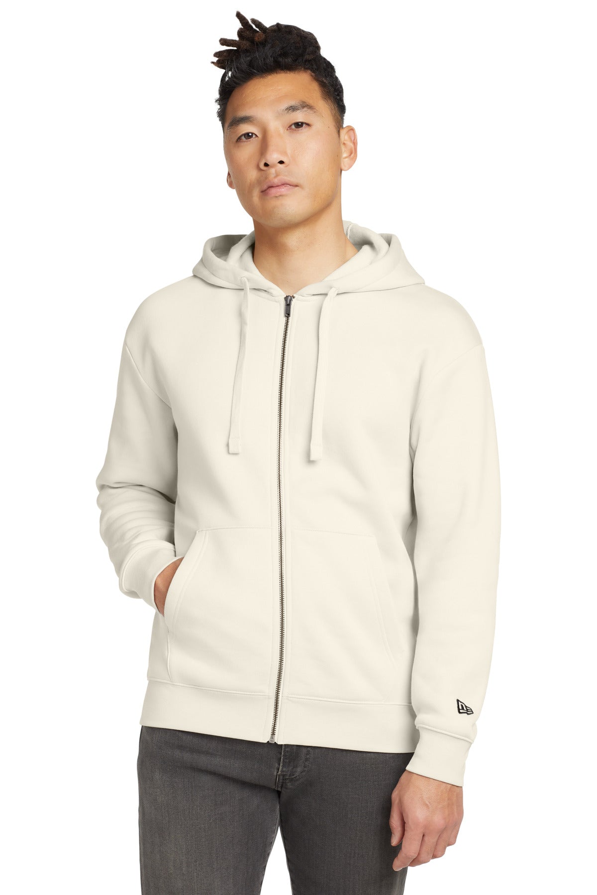 Custom Embroidery - New Era ®  Heritage Fleece Full-Zip Hoodie NEA526