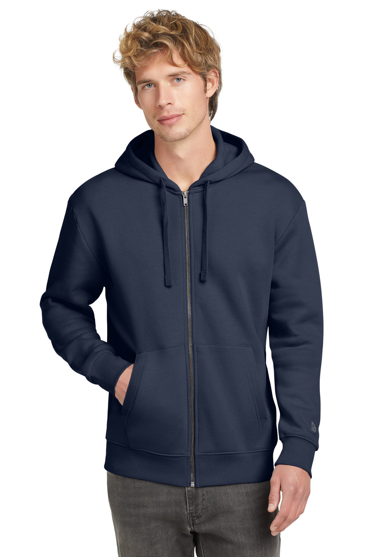Custom Embroidery - New Era ®  Heritage Fleece Full-Zip Hoodie NEA526