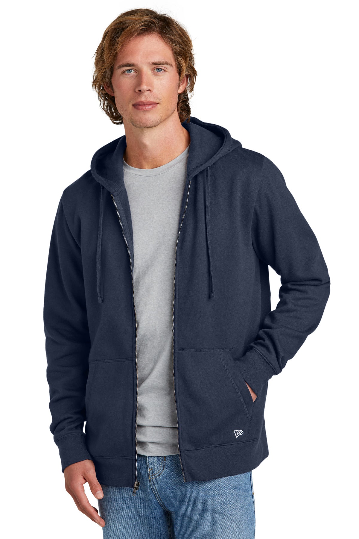 Custom Embroidery - New Era ®  Comeback Fleece Full-Zip Hoodie NEA551