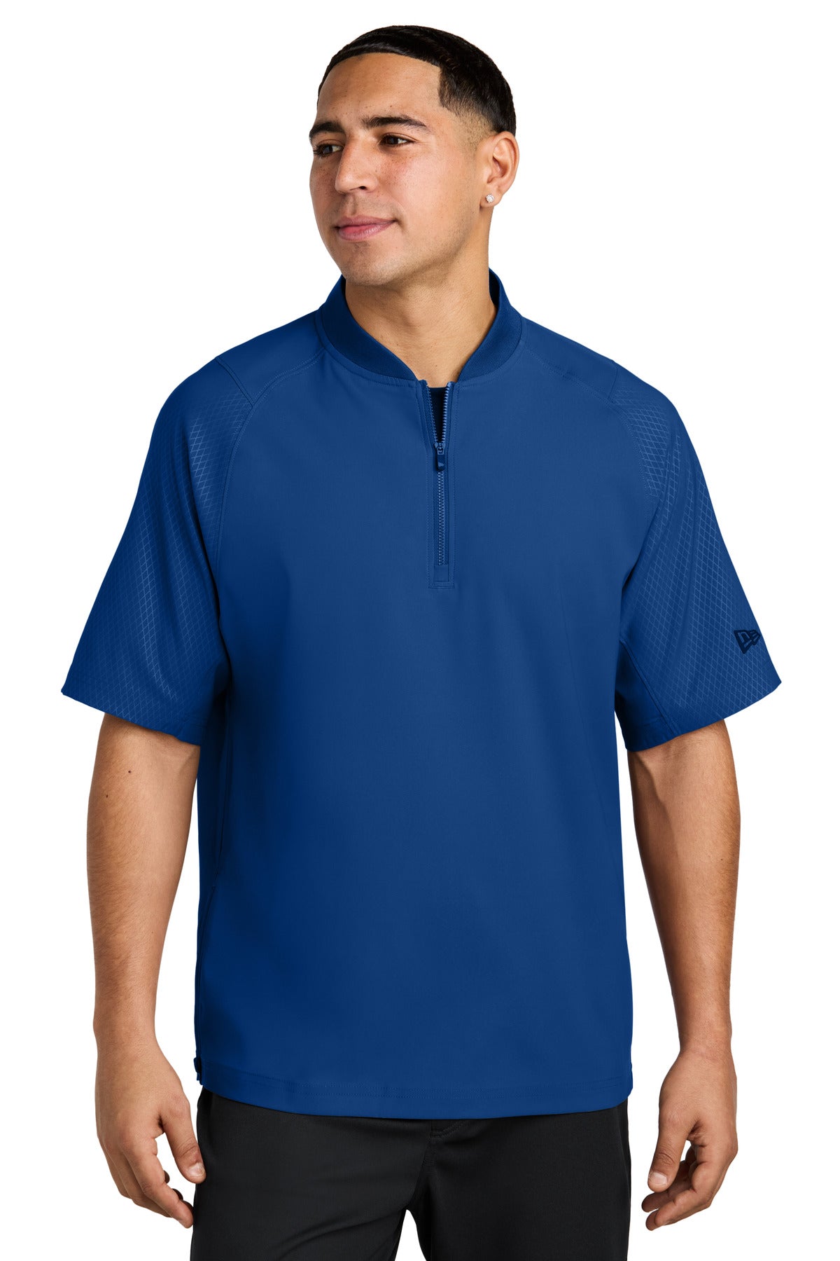 Custom Embroidery - New Era  ®  Cage Short Sleeve 1/4-Zip Jacket. NEA600