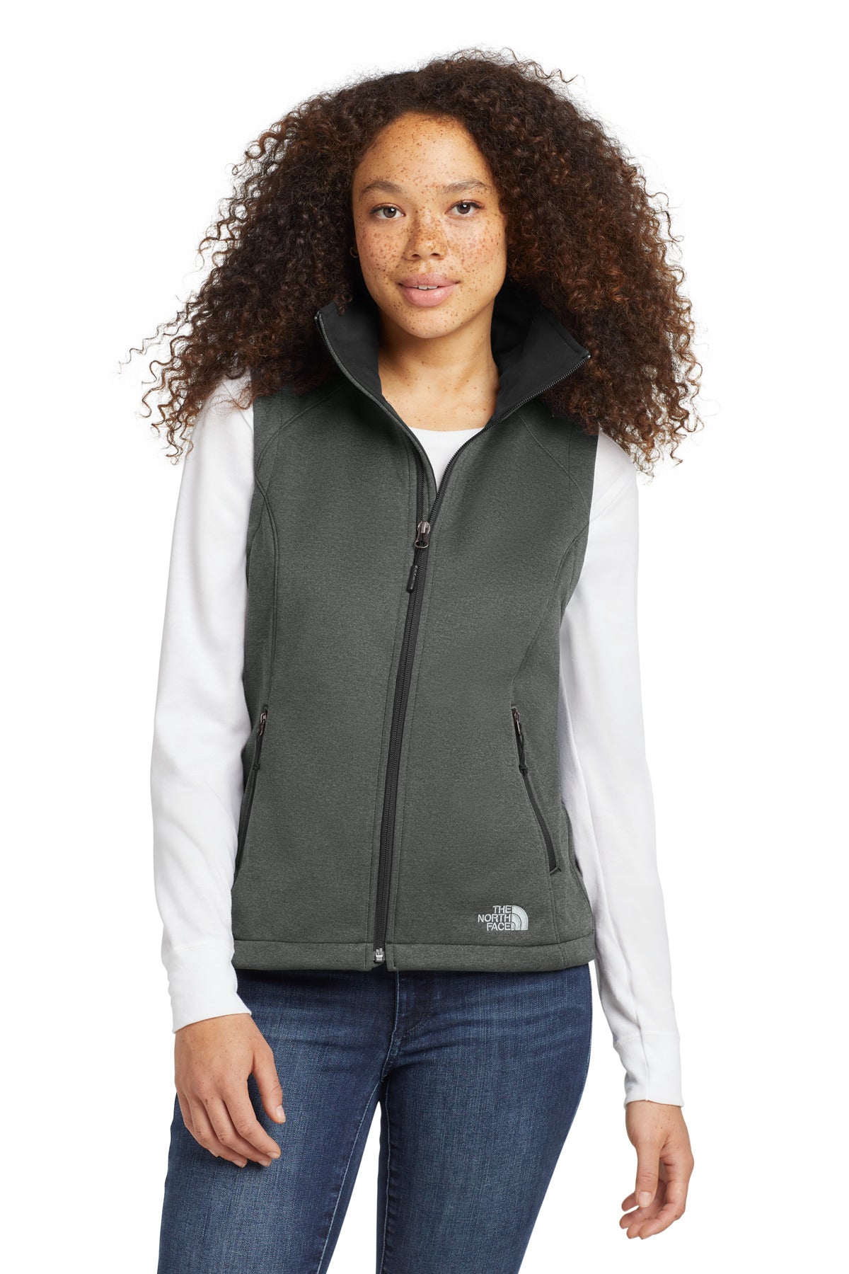Custom Embroidery or DTF Print - The North Face  ®  Women's Ridgewall Soft Shell Vest. NF0A3LH1