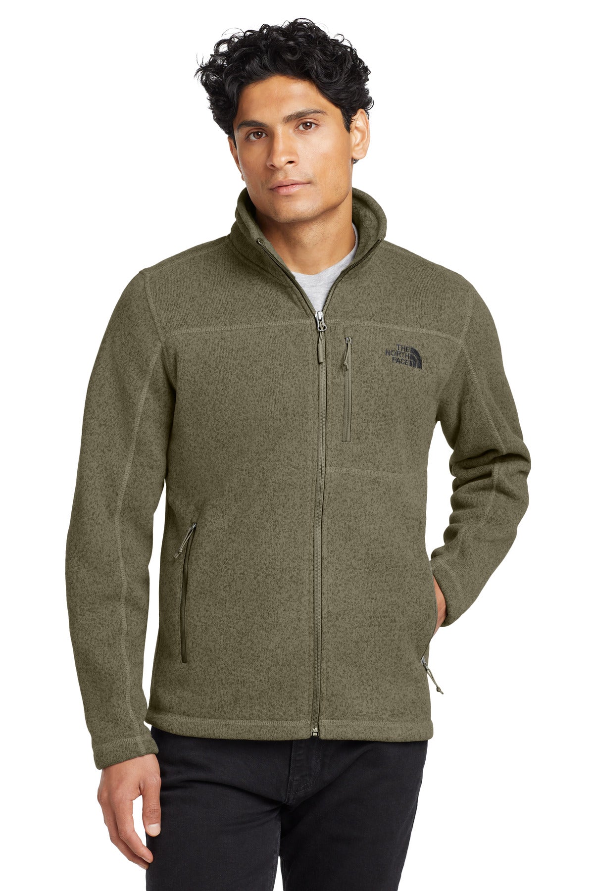 Custom Embroidered - The North Face ® Sweater Fleece Jacket. NF0A3LH7