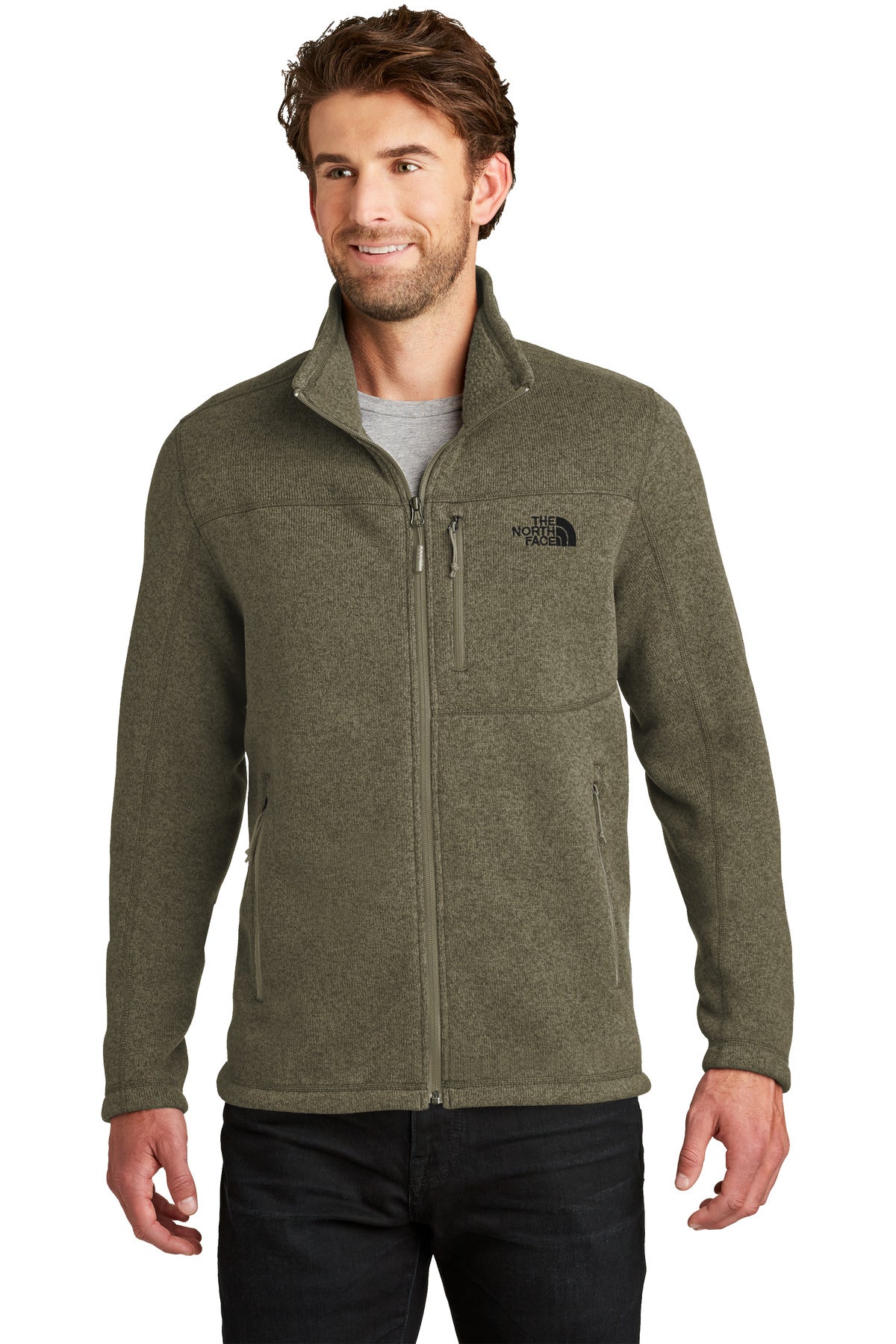 Custom Embroidered - The North Face ® Sweater Fleece Jacket. NF0A3LH7