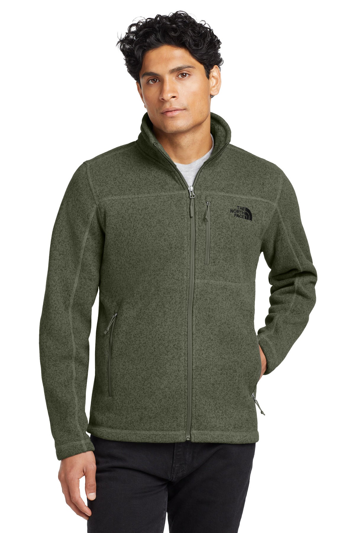 Custom Embroidery or DTF Print - The North Face  ®  Sweater Fleece Jacket. NF0A3LH7