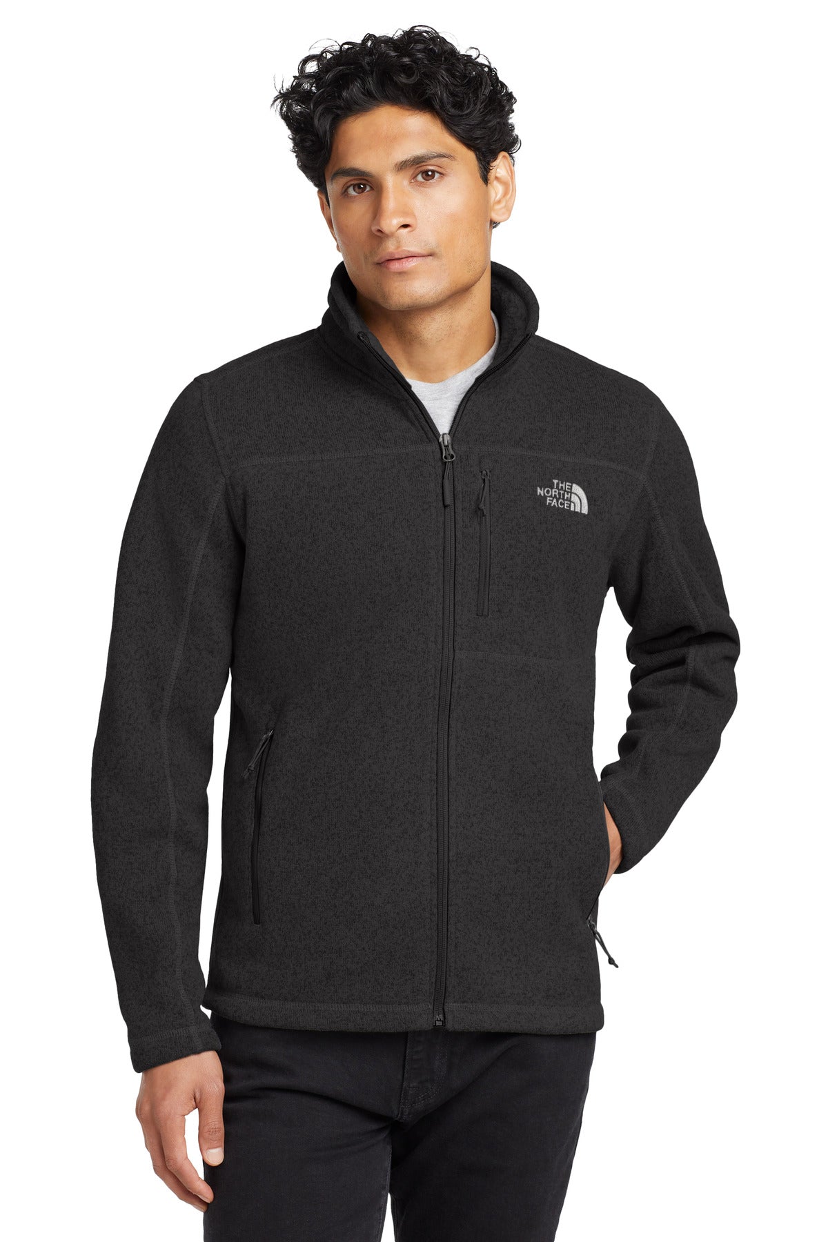 Custom Embroidered - The North Face ® Sweater Fleece Jacket. NF0A3LH7