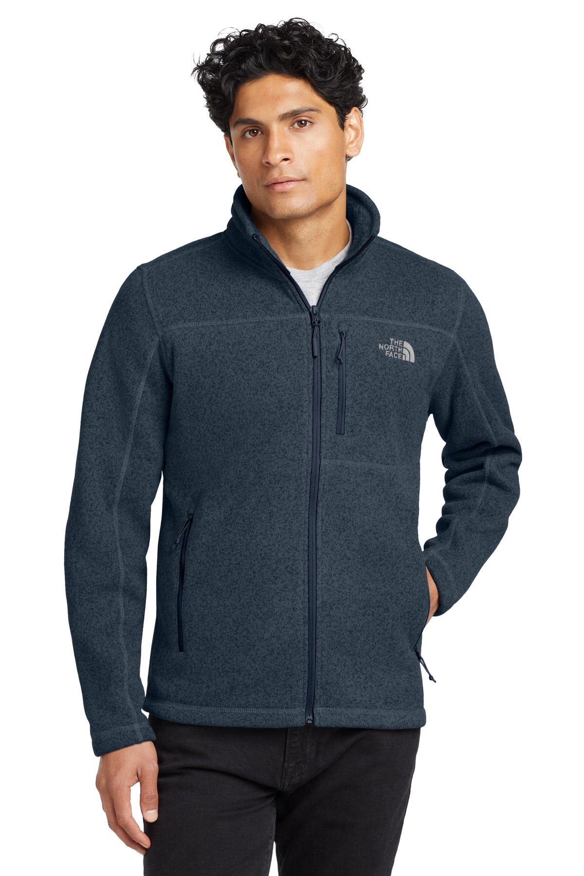 Custom Embroidery or DTF Print - The North Face  ®  Sweater Fleece Jacket. NF0A3LH7