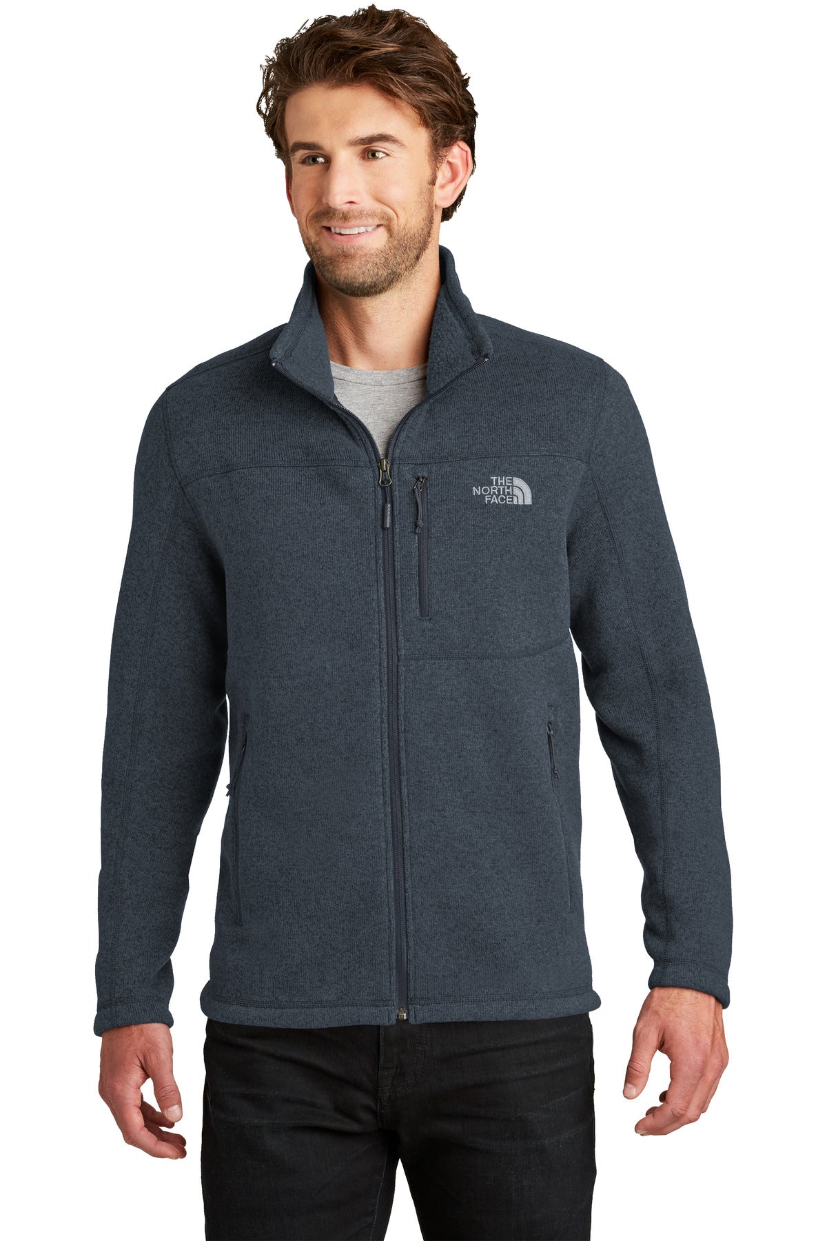 Custom Embroidered - The North Face ® Sweater Fleece Jacket. NF0A3LH7