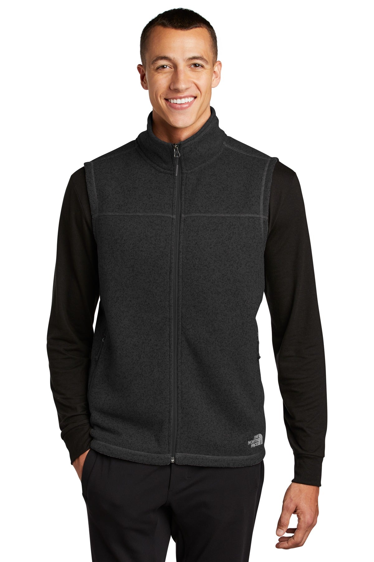 Custom Embroidery or DTF Print - The North Face  ®  Sweater Fleece Vest NF0A47FA
