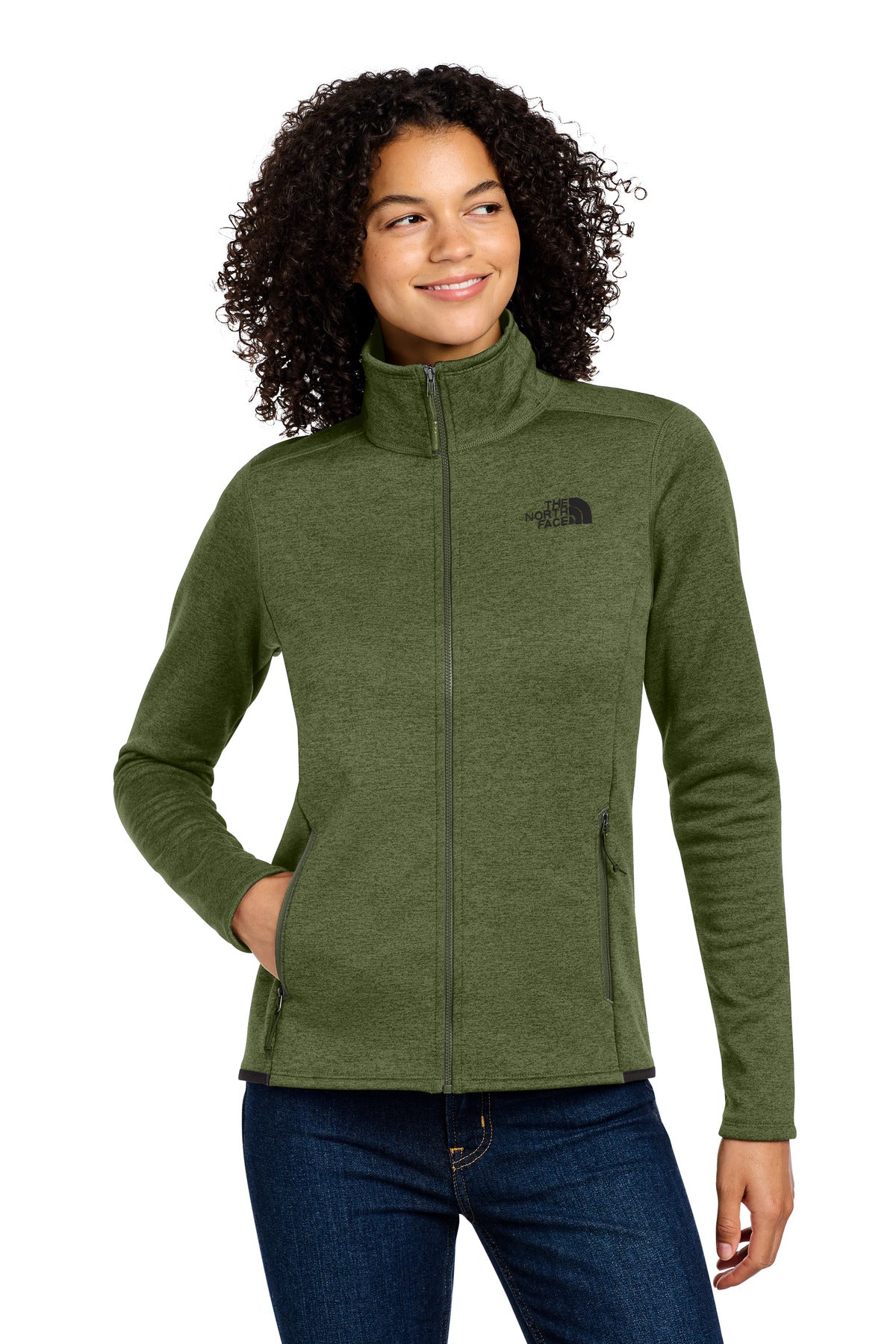 Custom Embroidery or DTF Print - The North Face  ®  Women's Skyline Full-Zip Fleece Jacket NF0A7V62