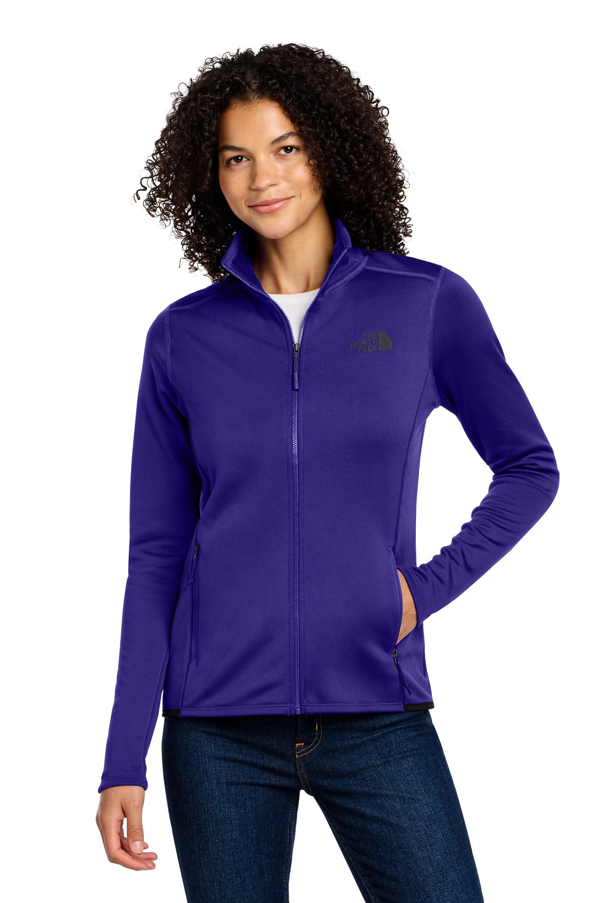 Custom Embroidery or DTF Print - The North Face  ®  Women's Skyline Full-Zip Fleece Jacket NF0A7V62