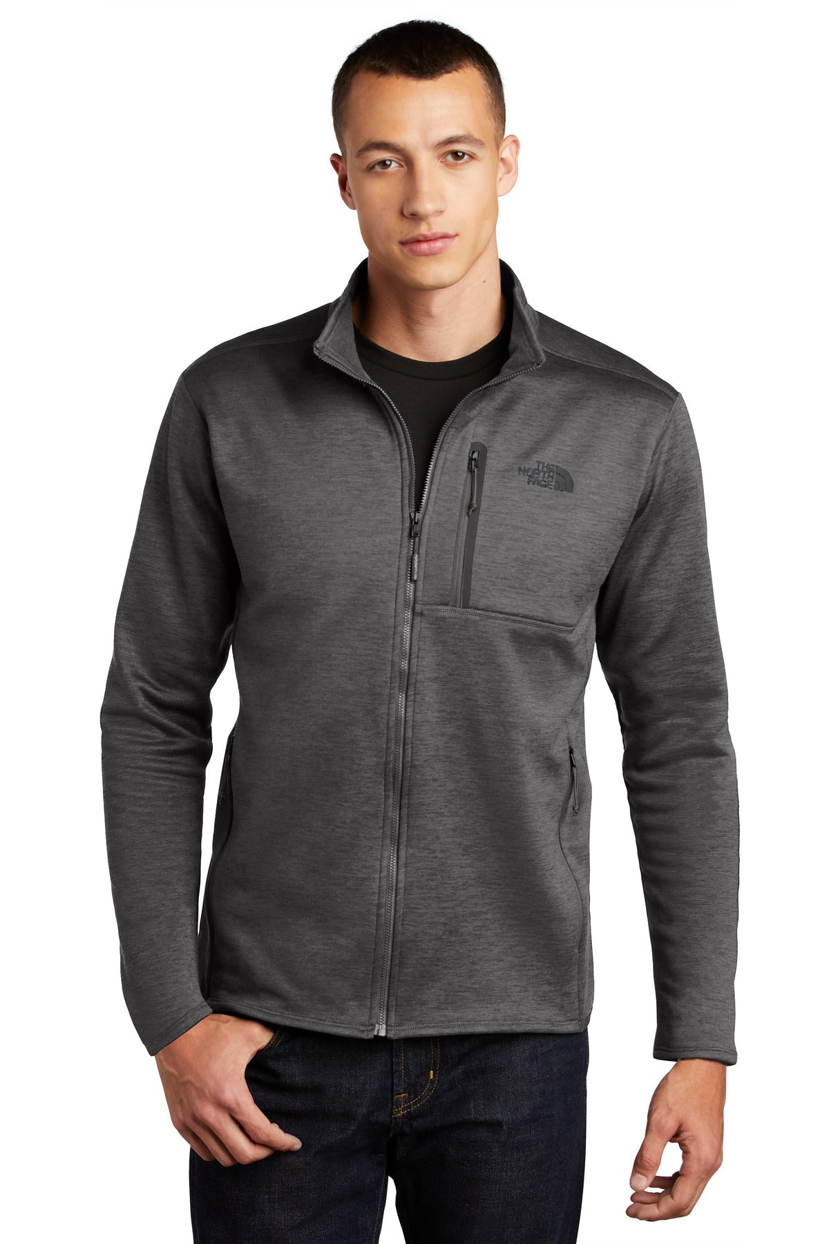 North face dark grey heather best sale