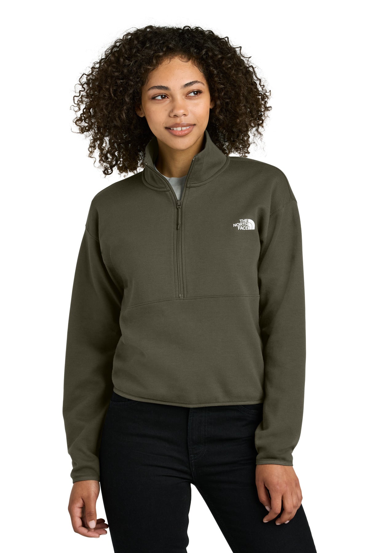 Custom Embroidered - The North Face® Women's Double-Knit 1/2-Zip Fleece NF0A8C5H