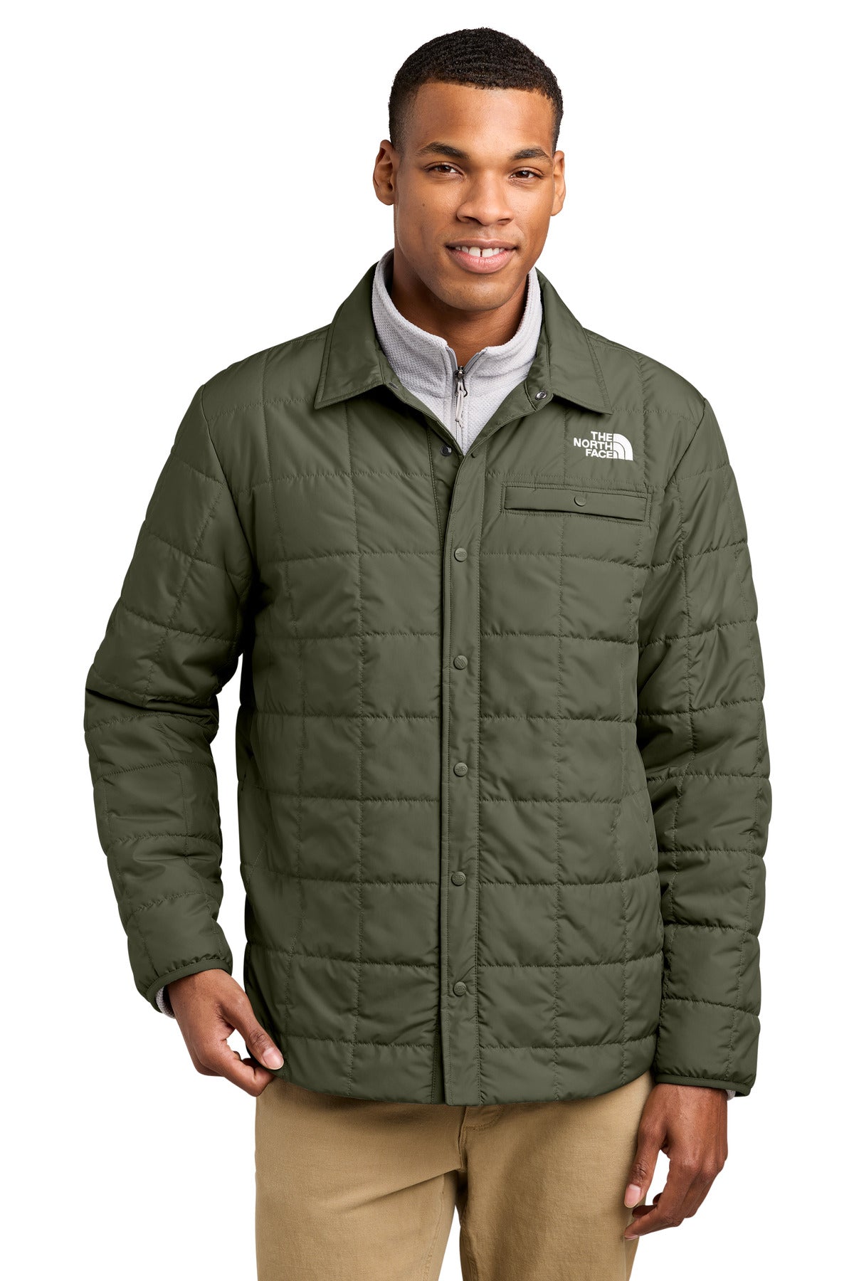 Custom Embroidery or DTF Print - The North Face ®  Iron Drift Quilted Shirt Jacket NF0A8JEX