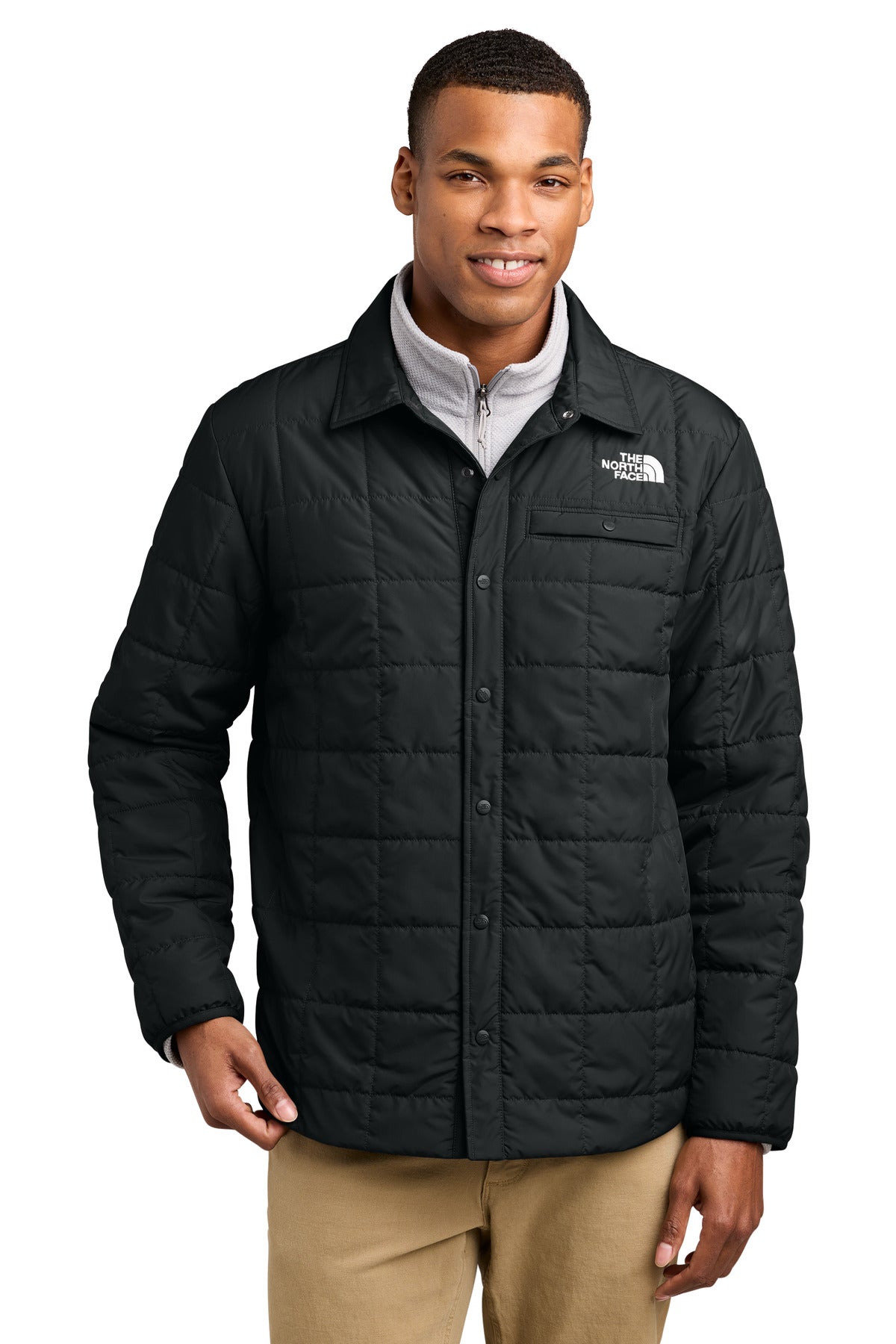 Custom Embroidery or DTF Print - The North Face ®  Iron Drift Quilted Shirt Jacket NF0A8JEX