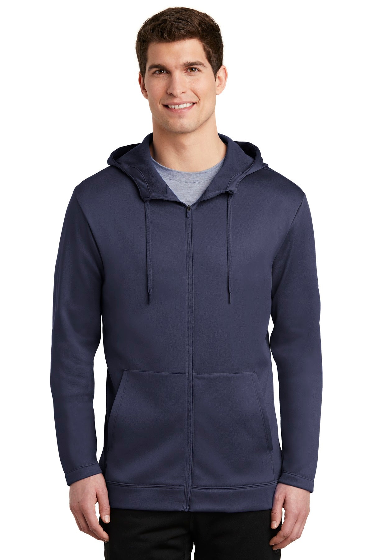 Custom Embroidered - Nike Therma-FIT Full-Zip Fleece Hoodie. NKAH6259