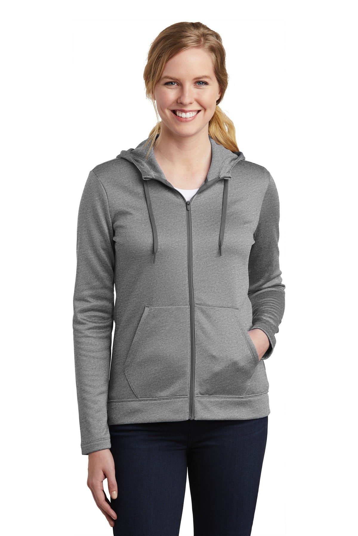 Custom Embroidered - Nike Women's Therma-FIT Full-Zip Fleece Hoodie. NKAH6264