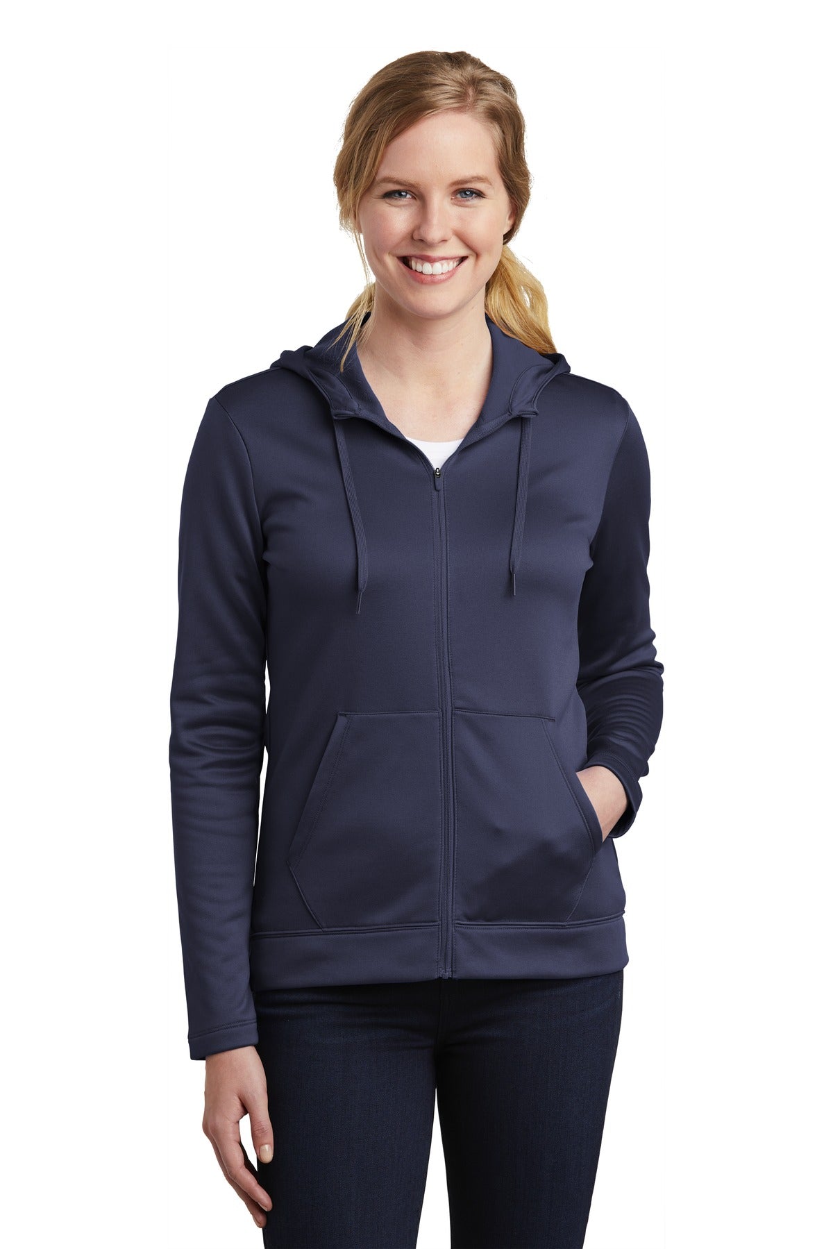 Custom Embroidered - Nike Women's Therma-FIT Full-Zip Fleece Hoodie. NKAH6264