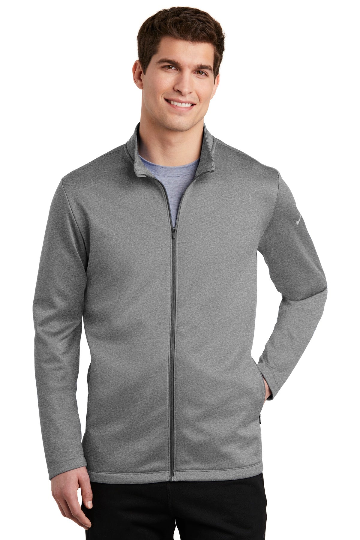 Custom Embroidered - Nike Therma-FIT Full-Zip Fleece. NKAH6418