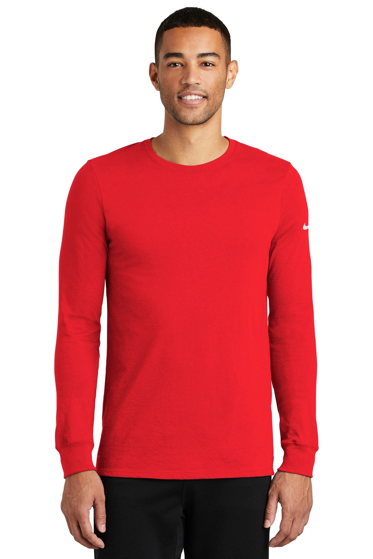 Custom Embroidered - Nike Dri-FIT Cotton/Poly Long Sleeve Tee. NKBQ5230