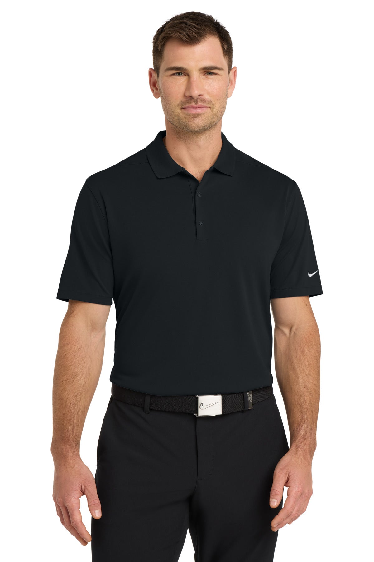 Custom Embroidered - Nike Dri-FIT Micro Pique 2.0 Polo NKDC1963 - Black