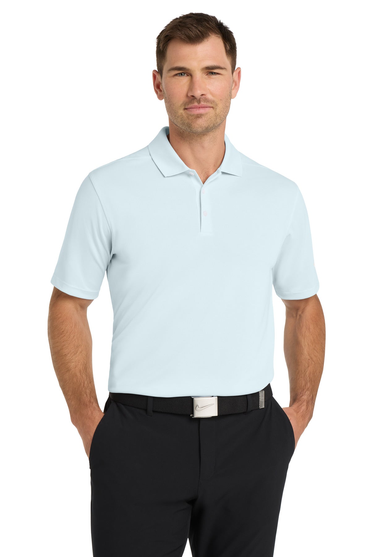 Custom Embroidered - Nike Dri-FIT Micro Pique 2.0 Polo NKDC1963 - Blue Tint