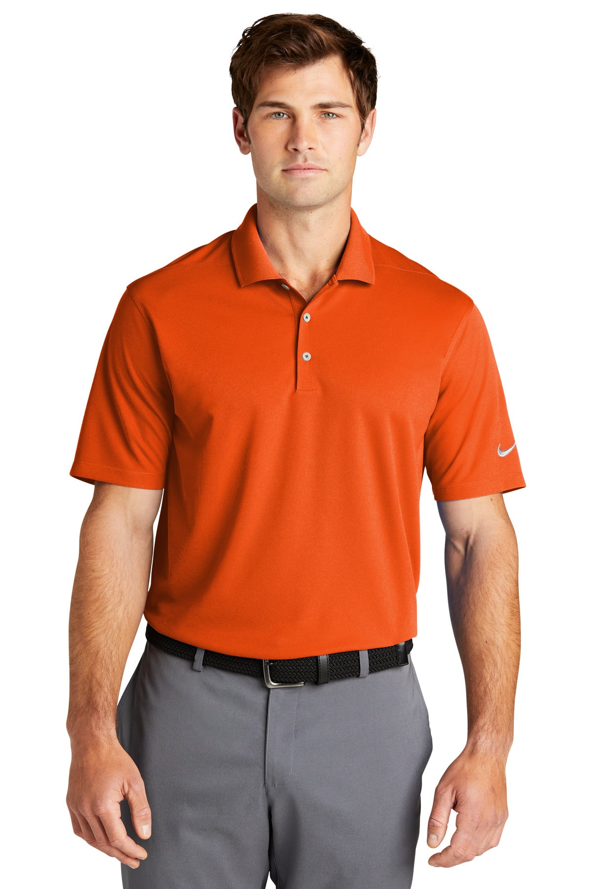 Custom Embroidered - Nike Dri-FIT Micro Pique 2.0 Polo NKDC1963 - Brilliant Orange