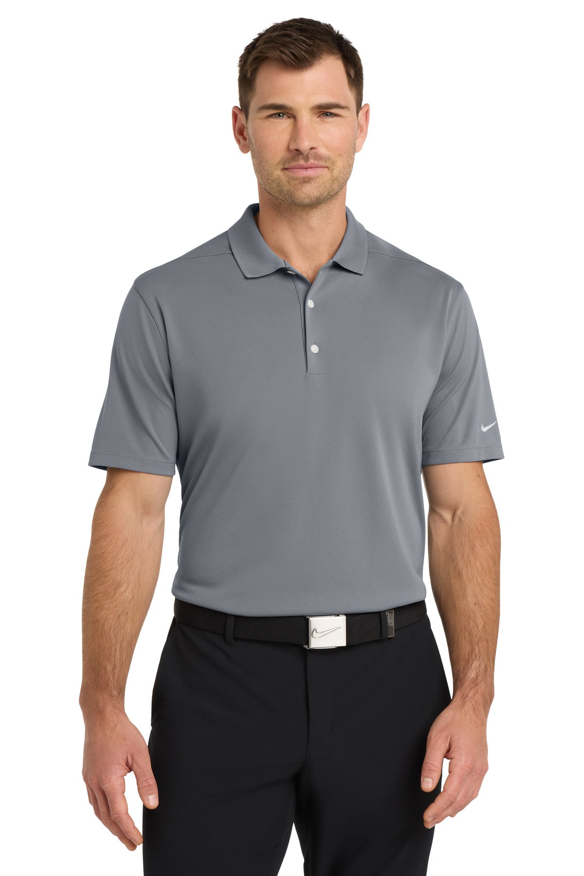 Custom Embroidered - Nike Dri-FIT Micro Pique 2.0 Polo NKDC1963 - Cool Grey