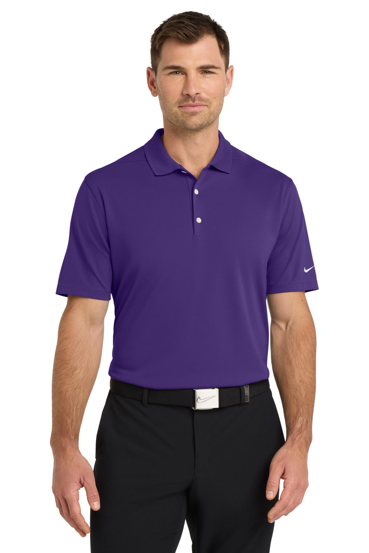 Custom Embroidered - Nike Dri-FIT Micro Pique 2.0 Polo NKDC1963 - Court Purple