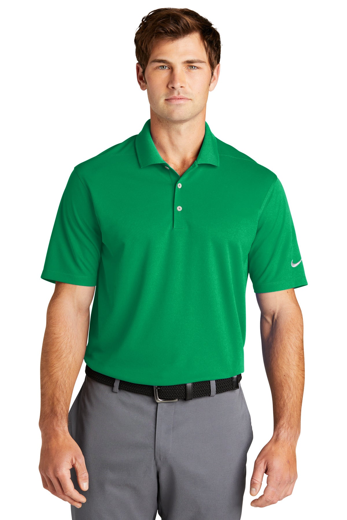 Custom Embroidered - Nike Dri-FIT Micro Pique 2.0 Polo NKDC1963 - Lucid Green