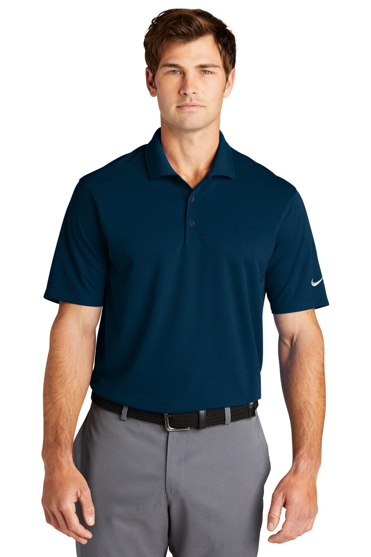 Custom Embroidered - Nike Dri-FIT Micro Pique 2.0 Polo NKDC1963 - Navy