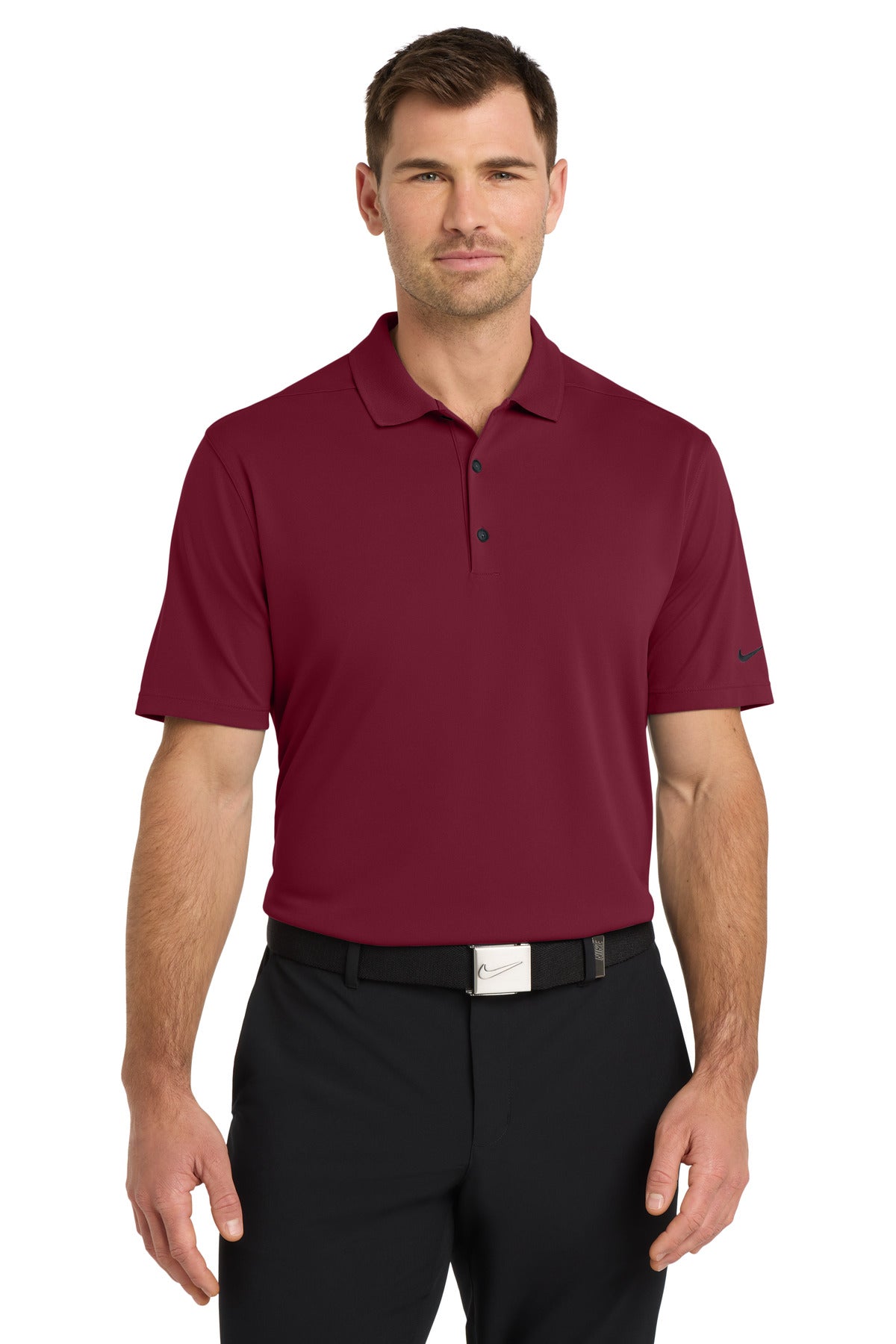 Custom Embroidered - Nike Dri-FIT Micro Pique 2.0 Polo NKDC1963 - Team Red