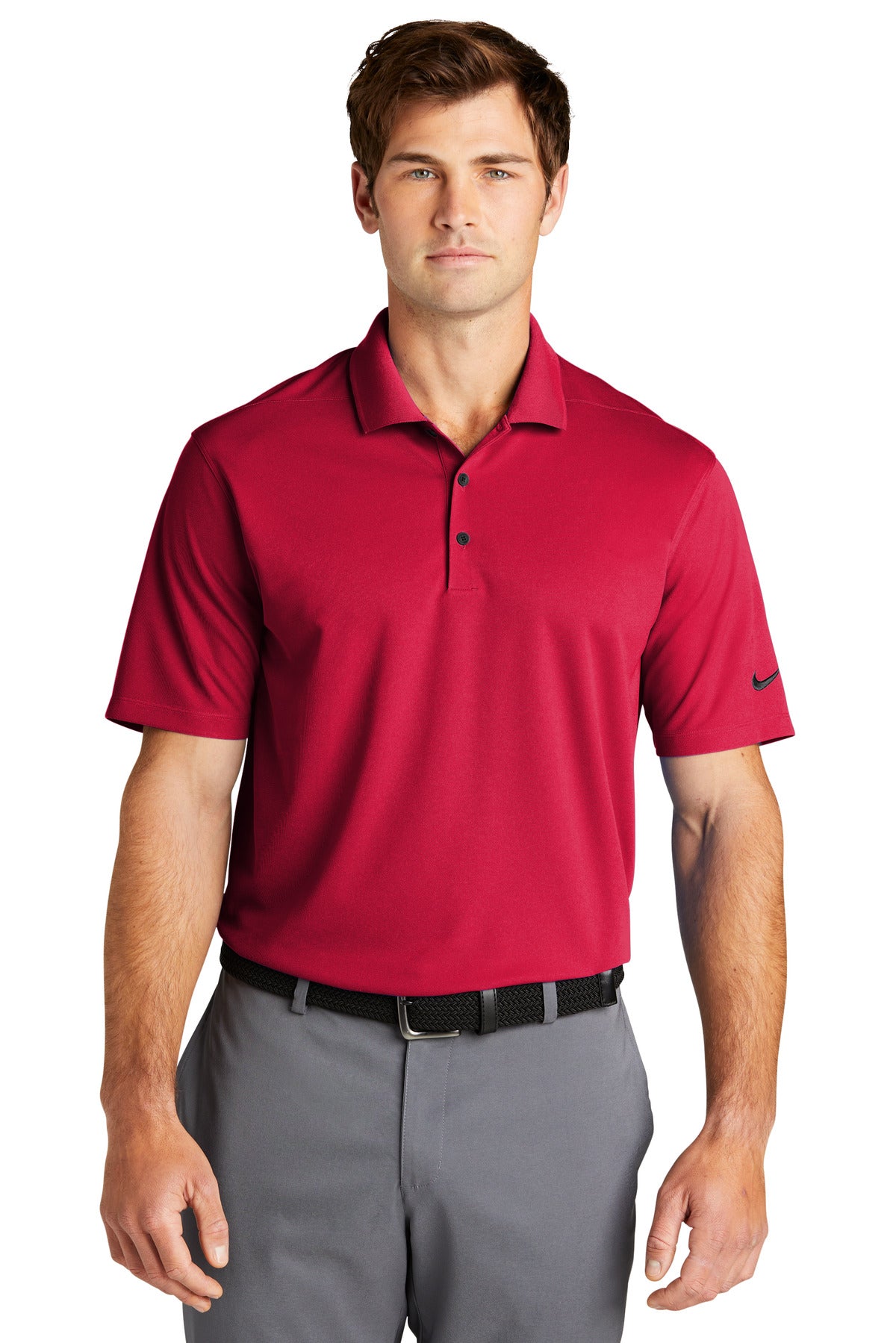 Custom Embroidered - Nike Dri-FIT Micro Pique 2.0 Polo NKDC1963 - University Red