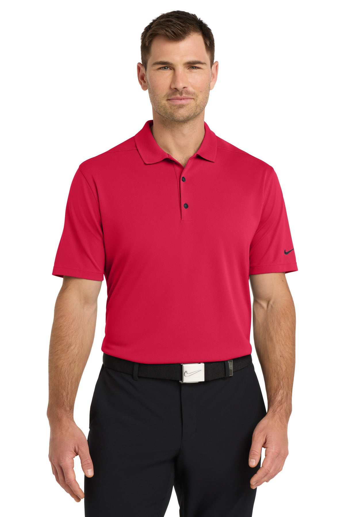 Custom Embroidered - Nike Dri-FIT Micro Pique 2.0 Polo NKDC1963 - University Red