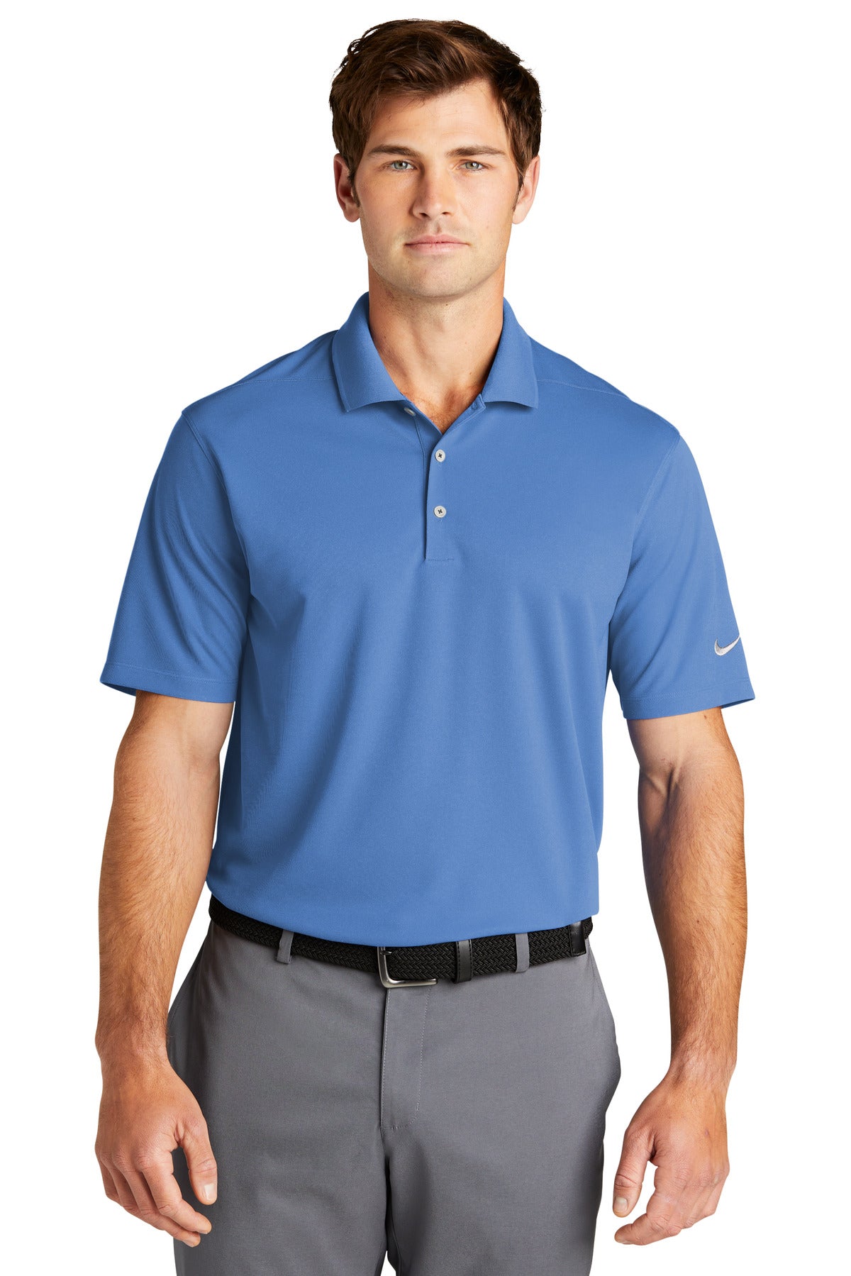 Custom Embroidered - Nike Dri-FIT Micro Pique 2.0 Polo NKDC1963 - Valor Blue