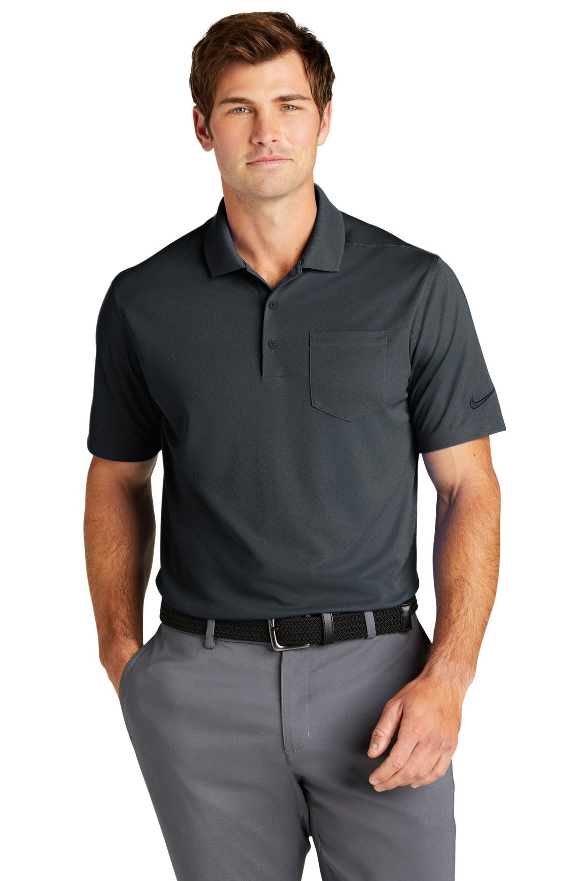 Custom Embroidered - Nike Dri-FIT Micro Pique 2.0 Pocket Polo NKDC2103