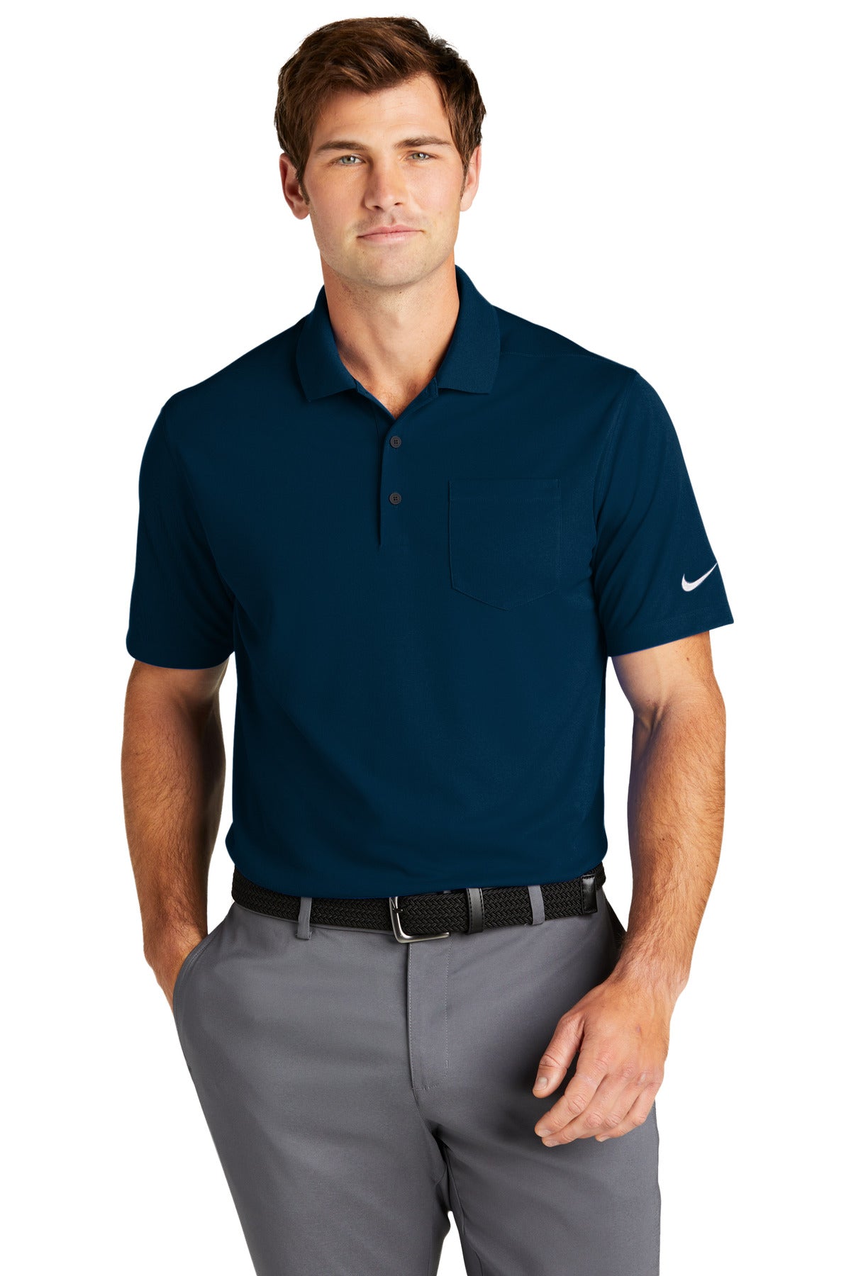 Custom Embroidered - Nike Dri-FIT Micro Pique 2.0 Pocket Polo NKDC2103