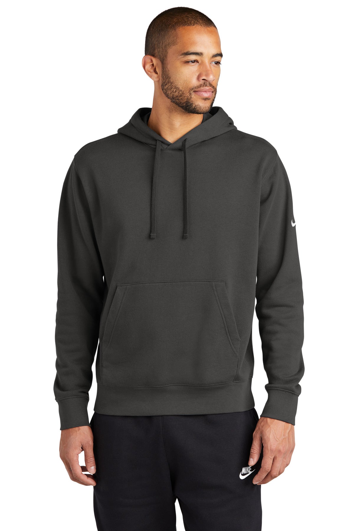 Custom Embroidered - Nike Club Fleece Sleeve Swoosh Pullover Hoodie NKDR1499