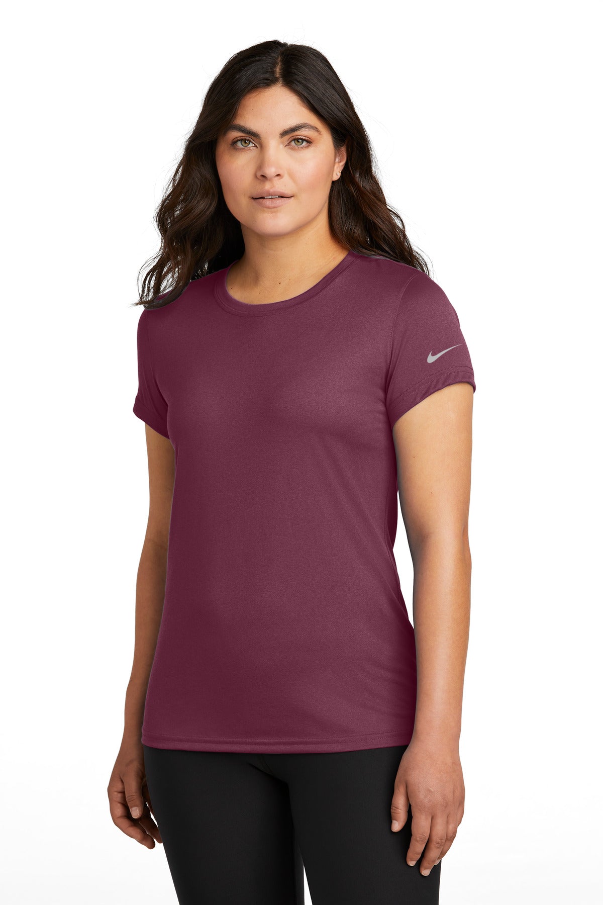 Custom Embroidery or DTF Print - Nike Women's Swoosh Sleeve rLegend Tee NKDX8734