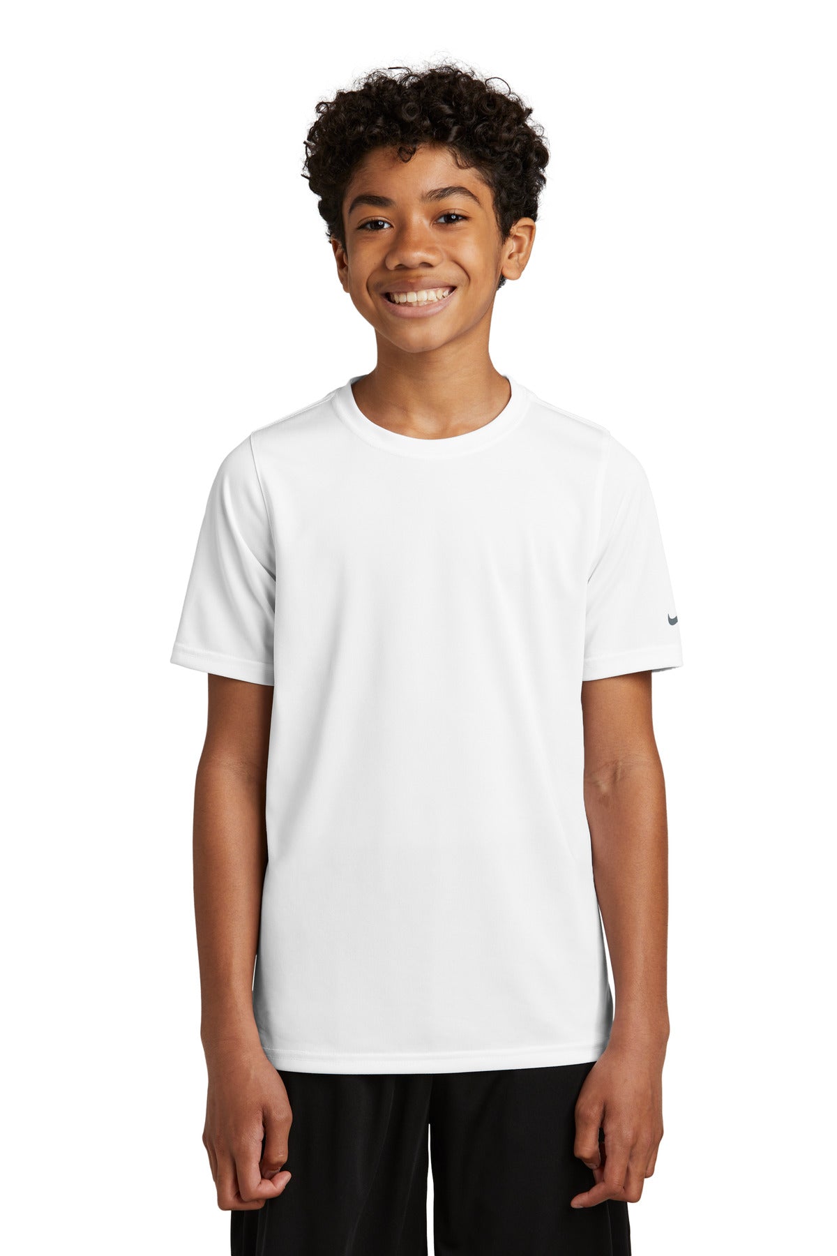 Custom Embroidery or DTF Print - Nike Youth Swoosh Sleeve rLegend Tee NKDX8787