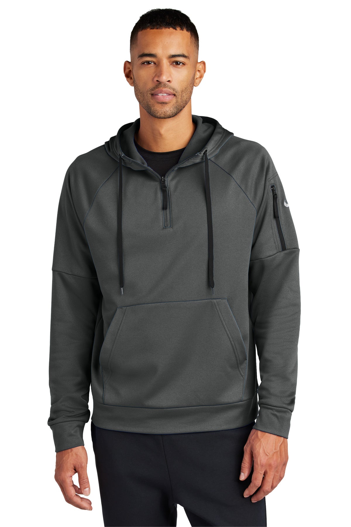 Custom Embroidery or DTF Print - Nike Therma-FIT Pocket 1/4-Zip Fleece Hoodie NKFD9742