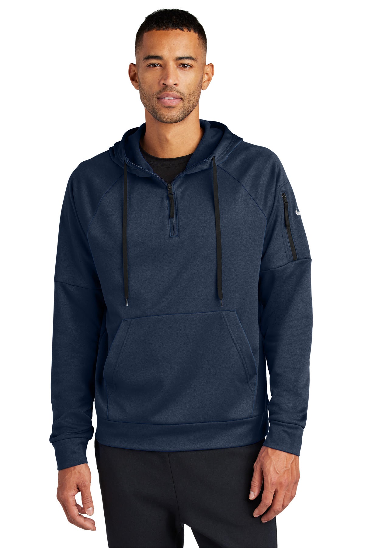 Custom Embroidery or DTF Print - Nike Therma-FIT Pocket 1/4-Zip Fleece Hoodie NKFD9742